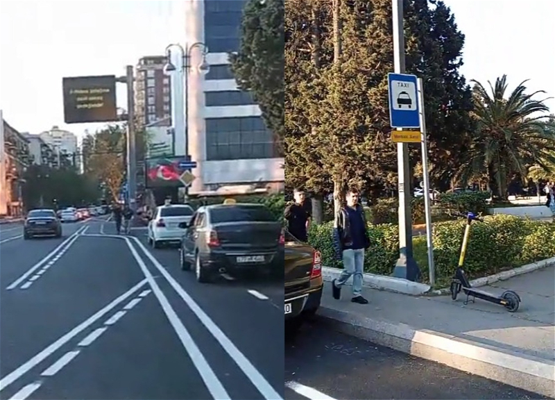 Новая разметка на одной из улиц Баку вызвала замешательство у водителей - ВИДЕО