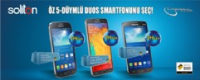 ÖZ BEŞ DÜYMLÜ İKİ KARTLI SAMSUNG SMARTFONUNU SEÇ!