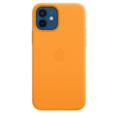 Keys Apple Iphone 12 | 12 Pro Leather Case Magsafe California Poppy Yellow (MHKC3ZM/A)