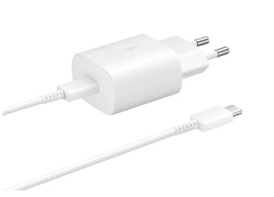 Charger + Type-C ↔ Type-C Cable Samsung 25W White