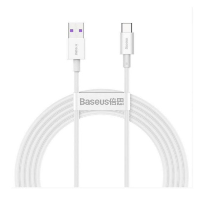 Baseus USB↔TYPE-C Kabel 2M SUPERIOR 66W White