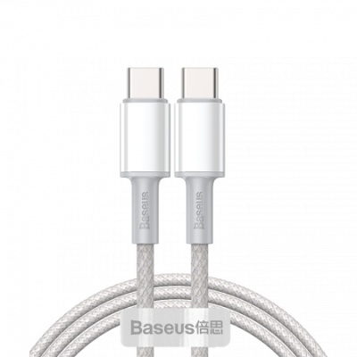 Baseus TYPE-C↔TYPE-C Kabel 1M DENSITY 100W White