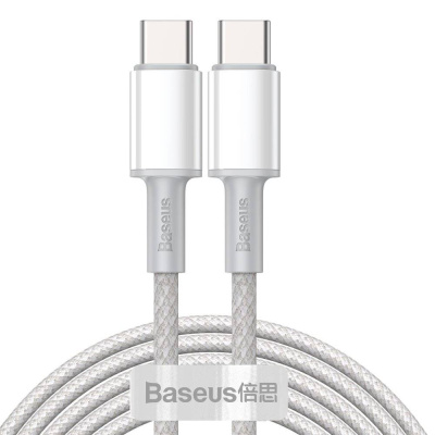 Baseus TYPE-C↔TYPE-C Kabel 2M DENSITY 100W White