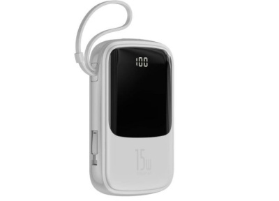 Power Bank Baseus 10000mAh 15W Qpow White (PPQD-B02)