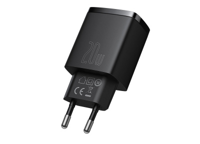 Charger 1U+1PD Baseus 20 W Compact Black