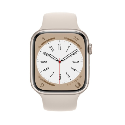  Apple Watch 8 45mm Starlight / Starlight Sport Band