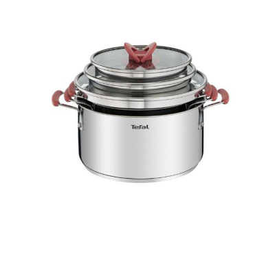 Qazan Dəsti TEFAL Optispace Paslanmaz Polad 6 Parça