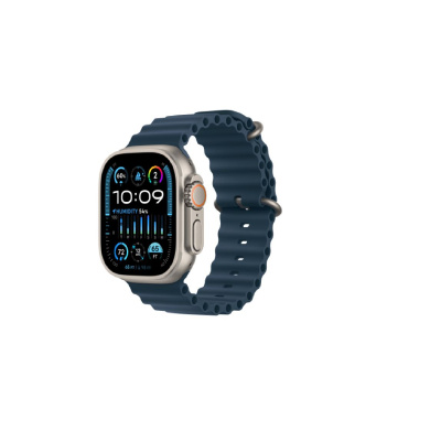 Apple Watch Ultra 2 Titanium Case, Blue Ocean Band ( One size ) + Cellular MREG3RB/A