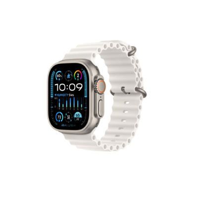 Apple Watch Ultra 2 Titanium Case, White Ocean Band ( One size ) + Cellular MREJ3RB/A