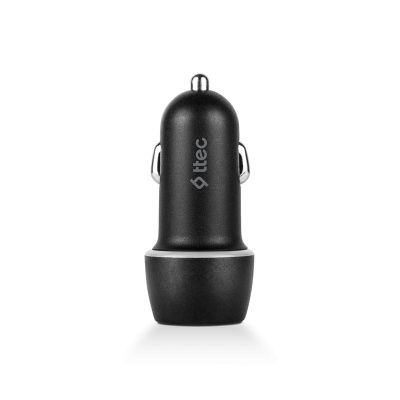 Car Smart Charger  TTEC Duo 1USB+1USB-C 3.1A / 15.5W Black (2CKS25S)