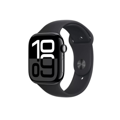 Apple Watch 10 GPS 42mm Jet Black / Black Sport Band (S/M size) USB-C / MWWE3QI/A