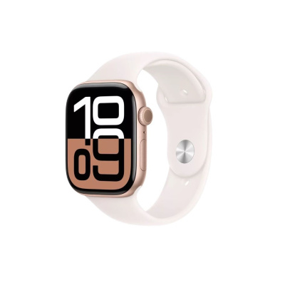 Apple Watch 10 GPS 46mm Rose Gold / Light Blush Sport Band (S/M size) USB-C / MWWU3QI/A