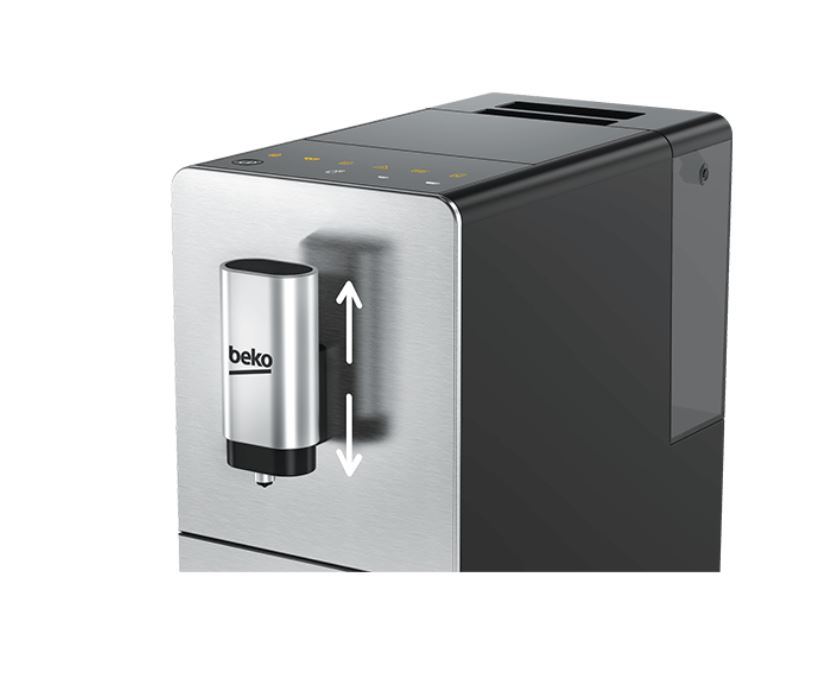 3 müxtəlif ölçülü fincanlarda espresso
